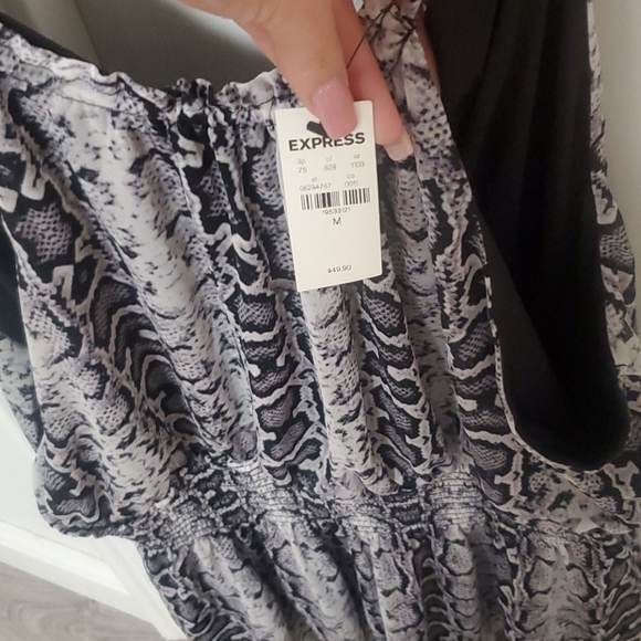 Snakskin pattern top M - Picture 2 of 3